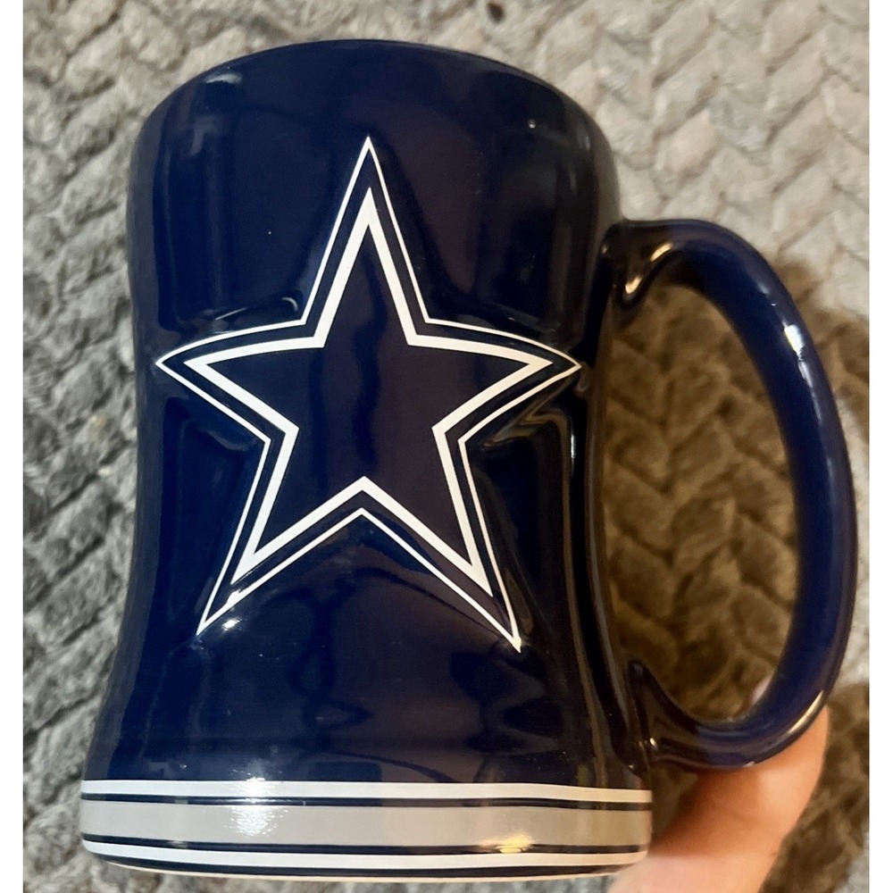 Dallas Cowboys 3D BLUE NFL Boelter Brands 2014 Coffee Tea Hit Chocolate Mug